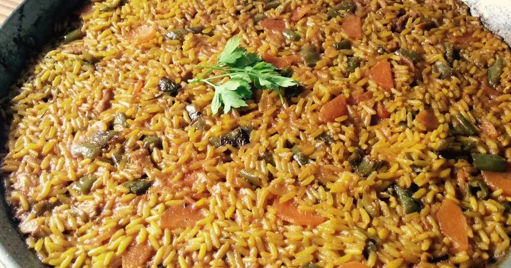 Arroz con secreto ibérico